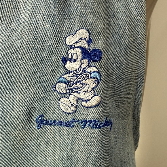 Disney Gourmet Mickey Light Wash Denim Apron with Embroidered Character - Picture 3 of 9